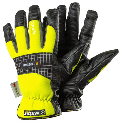 Tegera 9128 Syn. Leder Wasserdicht Winter gefüttert Touchscreen Arbeitshandschuhe Hi Viz
