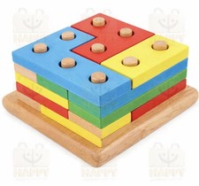 Wooden Stacking Puzzle Toy/ Montessori Toy
