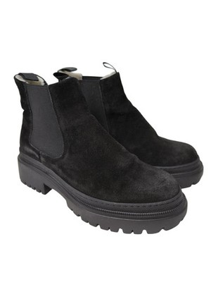 Pollini Schlüpf-Stiefeletten schwarz Größe 36