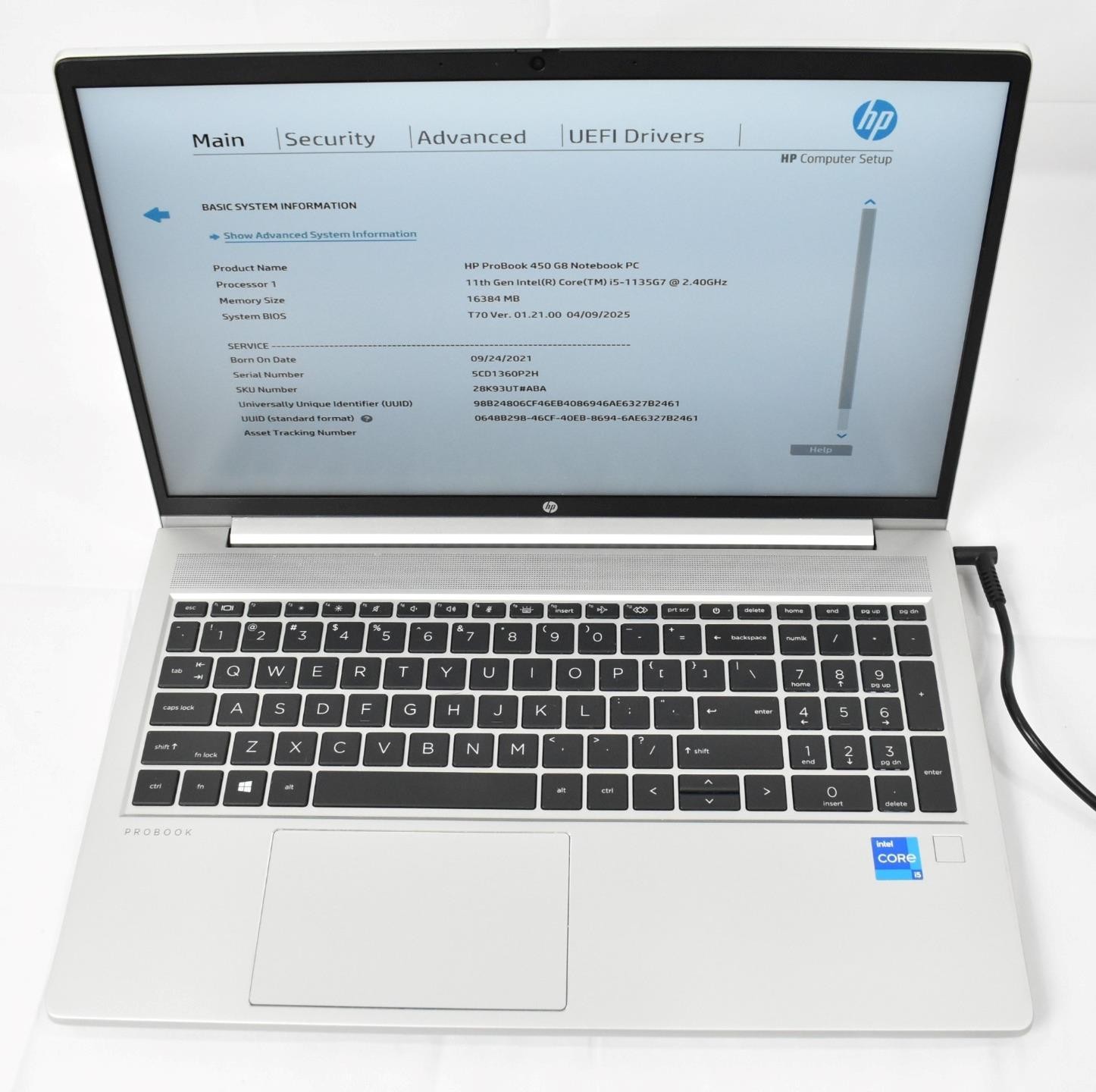HPProBook450G8Laptopi5-1135G72.4GHz16GB256GBSSDNoOS