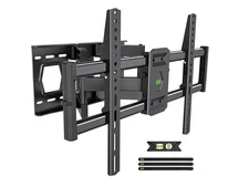 Full Motion TV Wall Mount 42–80” Dual Arm 120lb Swivel Tilt VESA 600 USX