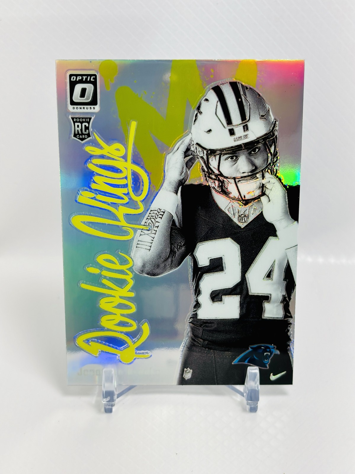 2024 Donruss Optic Jonathon Brooks Rookie Kings #10 SILVER PRIZM RC Panthers
