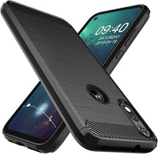 Funda para Moto E 2020,Funda Moto XT2052-1 Amortiguación Flexible TPU Goma Pro