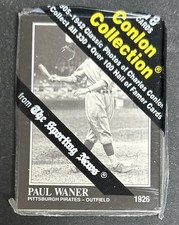 1991 Sporting News Conlon Collection Pack Showing Paul Waner Top Max Carey Back