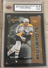 1999-00 UD CENTURY LEGENDS ALL-CENTURY TEAM #AC7 MARIO LEMIEUX KSA 9.5 Penguins