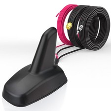 Bingfu Antenna Auto Pinna di Squalo per Autoradio FM/AM & GPS BeiDou GNSS, LNA A