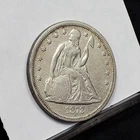 1872 Liberty Seated Dollar - VF Details, Cleaned (#61401-L)