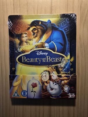 Walt Disney Die Schöne und das Biest 3D Blu Ray Lenticular Steelbook, NEU & OVP