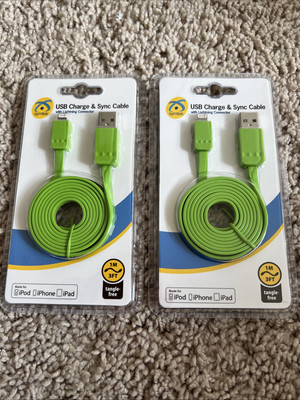 2x Symtek USB Charge & Sync Cable Fast connector 3feet I pod I phone I pad