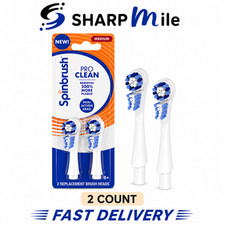 Spinbrush PRO Clean Replacement Heads, Electric Toothbrush Refills,2 Count