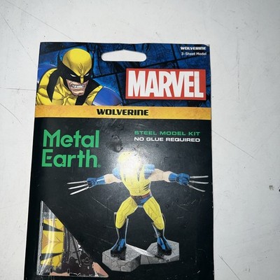 Marvel Comics Wolverine Metal Earth 3-D Laser Cut Steel Model Kit NEW SEALED