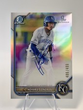 2022 Bowman Chrome - Herard Gonzalez /499 Prospect Autographs #CPA-HG Refractor
