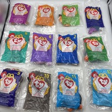 SEALED Complete Set 1998 McDonalds Happy Meal TY Beanie Babies  1-12 NIP