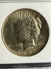 1921 $1 Peace Dollar High Relief NGC MS62 Stunning Detail Clarity Tone & Luster