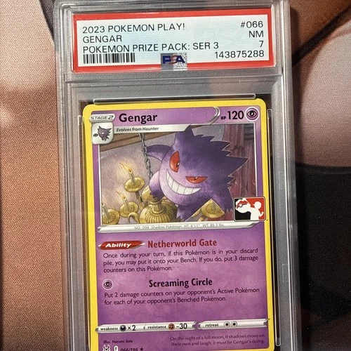 PSA 7 - Gengar 066/196 Prize Pack Series: 3 Pokémon Play! Graded Card