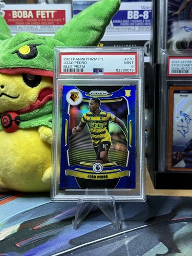 2021-22 Panini Prizm EPL #270 Joao Pedro Blue Prizm /340 RC PSA 9