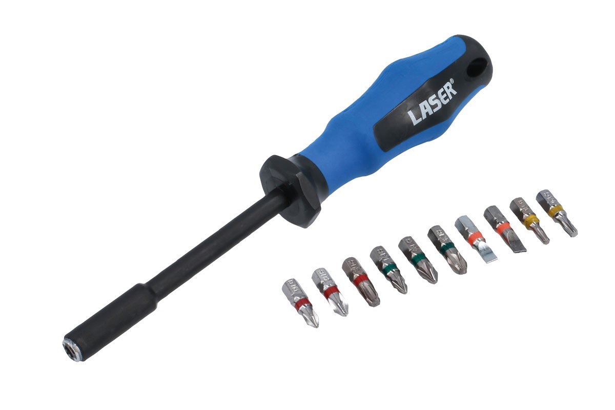 Laser Tools Screwdriver Bit Set 10-in-1 8499
