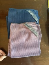 NEW Lot Of 2 Norwex Channel Textured Kitchen Towels Blue And Lavender 65 X 35 cm