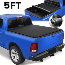 Nissan Tonneau Covers 5FT Soft Roll-up Tonneau Cover FOR 2005-2025 Nissan Frontier Truck Bed BLK