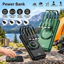 900000mAh Portable Power Bank USB LCD External Battery Charger For Cell Phone