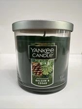 Yankee Candle Small Tumbler 7oz Balsam & Cedar Scented Holiday Home Fragrance