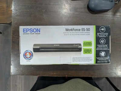 Epson WorkForce ES-50 Portable Document Scanner USB CIS 600 dpi A4