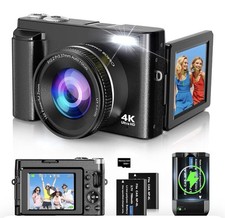 4K Digital Camera for Photography Autofocus 48MP Vlogging Camera YouTube Hotshoe