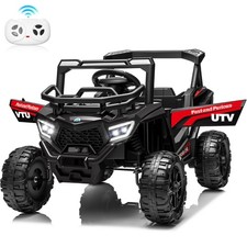 12V Kids Electric Ride on Toy Car 3 mph Truck Off-road UTV with Remote  Music