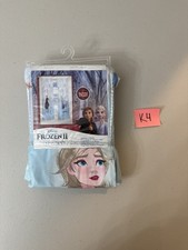 Disney Frozen Kids Bedroom Microfiber Window Curtain Set, 2 Panels, 63" Length