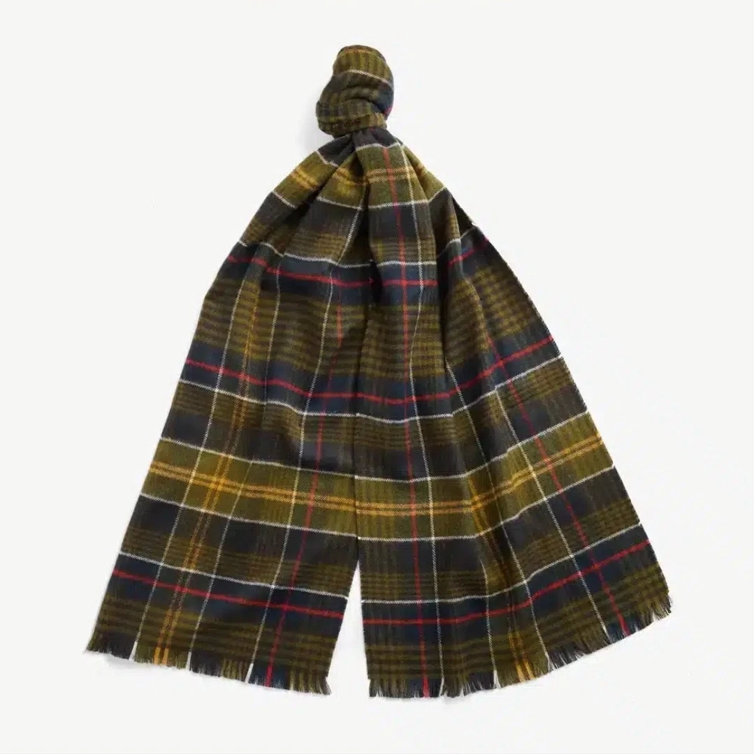 Barbour Brockstone Scarf Classic Tartan Check - Unisex *Rrp £39.99