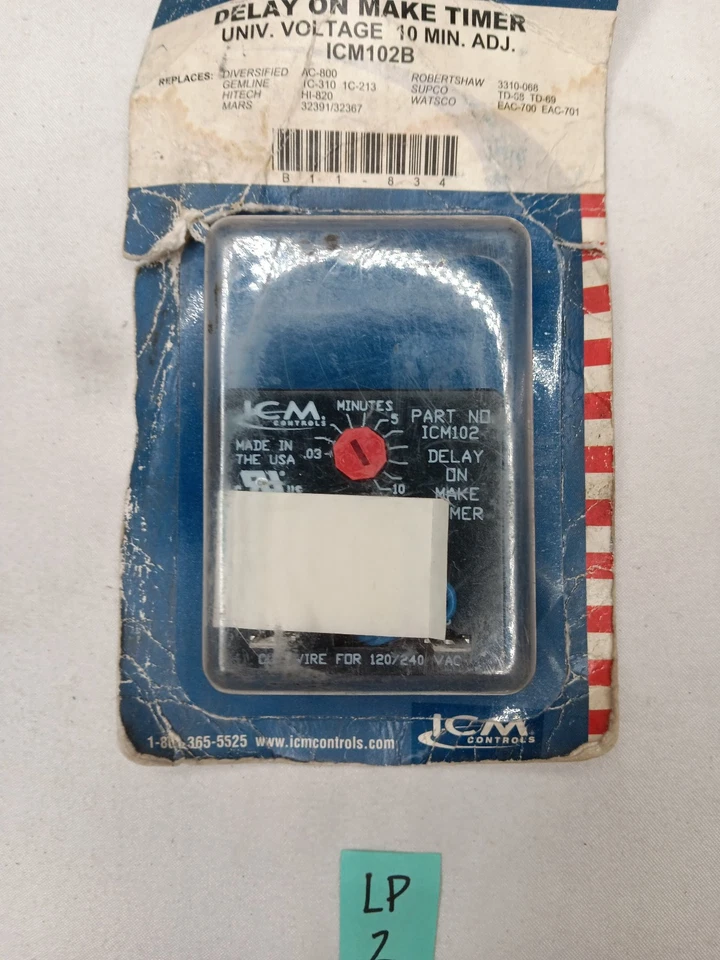 (Lot of 2) ICM Controls ICM102B Delay On Make Timer, .03-10 Minute Adjustable - Image 3 of 3