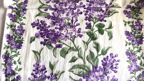 Runner da Tavolo April Cornell Festival Lilla Cotone Bianco Viola Multi 16x90 Primavera - Foto 5 di 7