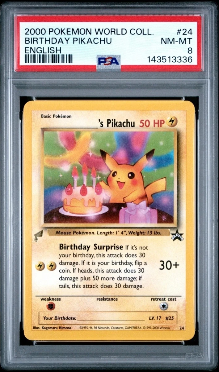 Pikachu Pokémon TCG Professional Sports Authenticator (PSA) Grade