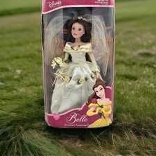 Rare Disney Princess Belle Wedding Porcelain Keepsake Doll - The Brass Key Inc.