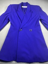 Liz Claiborne Women s Double Breasted Blazer Sz 4 Royal Blue