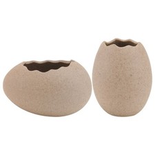 2Pcs Shaped Vase Simple Hydroponics Flower Vase Home Ornament