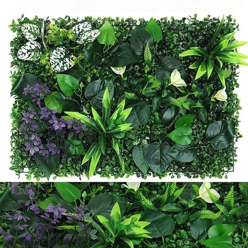 Artificial Grass Wall Panel Boxwood Hedge for Indoor Outdoor Decor-image