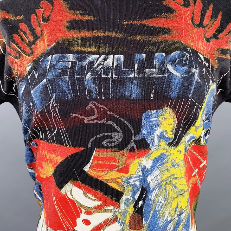 Camiseta R13 Talla XS Metallica Negra Multicolor Concierto Rock Algodón Cuello Redondo Foto 2 de 4