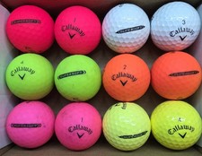 Callaway SUPERSOFT variety pack White, RED, GREEN, orange, pink golf ball, Dozen