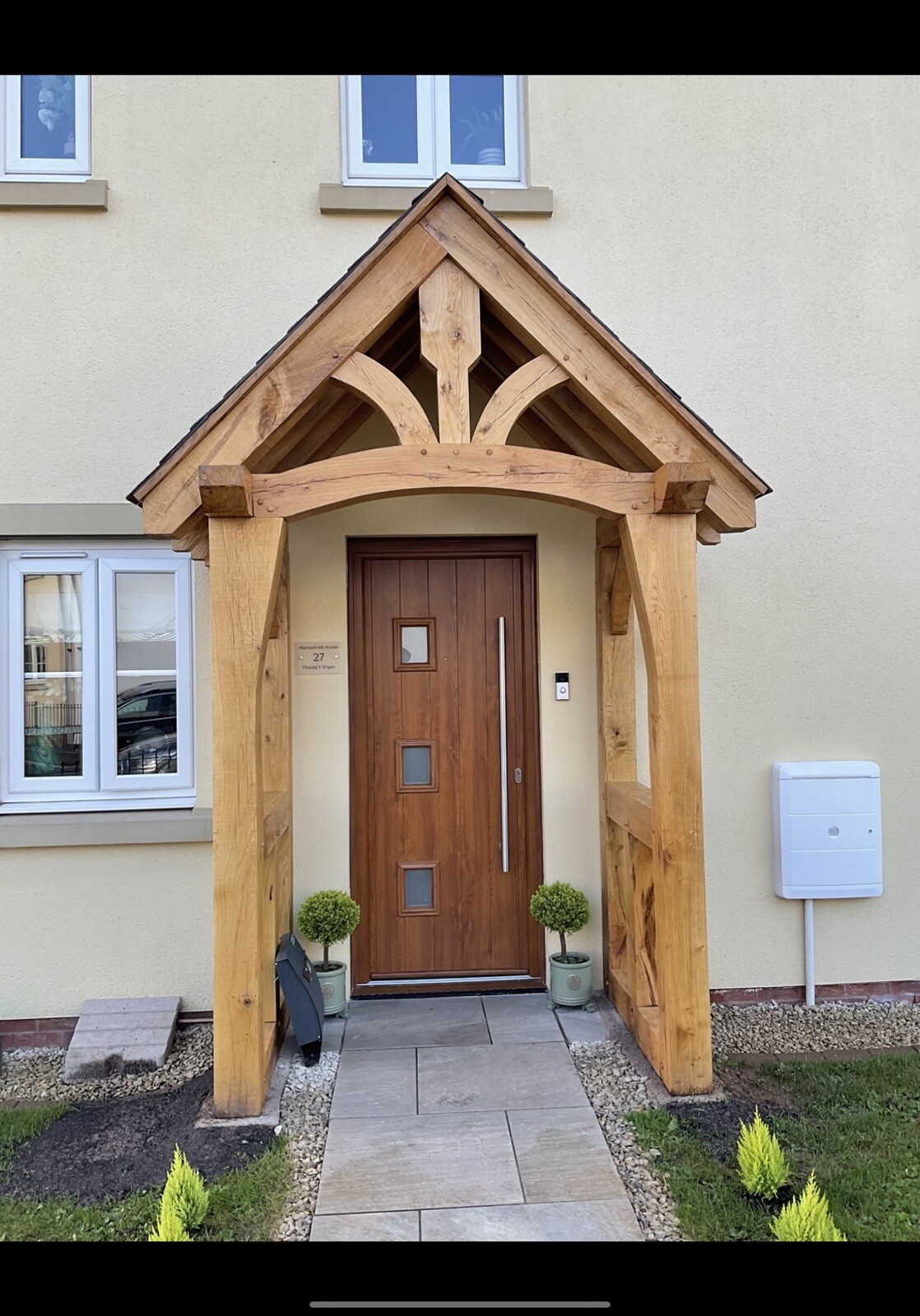 Solid Green oak porch eBay