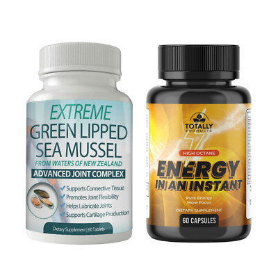 Green Lipped Mussel Joint Supplement Natural Energy Boost Supports Brain Health