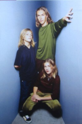 HANSON color clipping 1997 pop band Mmm-Bop brothers photo Taylor