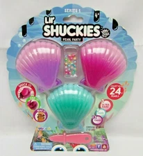 Series 1 Lil' Shuckies Pearl Party 3 Pack with Purple Teal & Pink Shells NEW