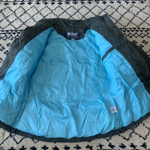 Steve & Barrys Double Down Jacket Mens L Puffer Coat Nylon Hooded Zip Pockets - Picture 3 of 6