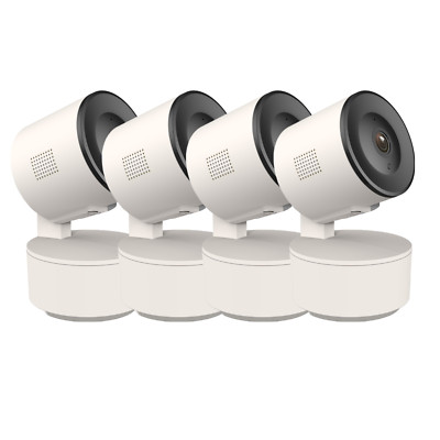 eco4life 4PCs Smart WiFi HD Indoor 360 degree PTZ IP Camera for Indoor Security