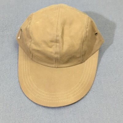 Filson VTG Hat Adult M Brown Waxed Canvas Tin Cloth Long Wide Duck Bill USA Made