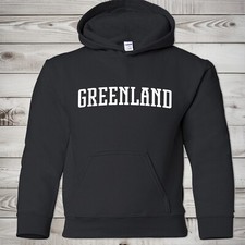 Greenland Hoodie for Kids  Greenland Youth Pullover Hoodie  Arctic Circle