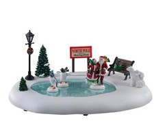 Lemax North Pole Skating Rink Pond Animated H...