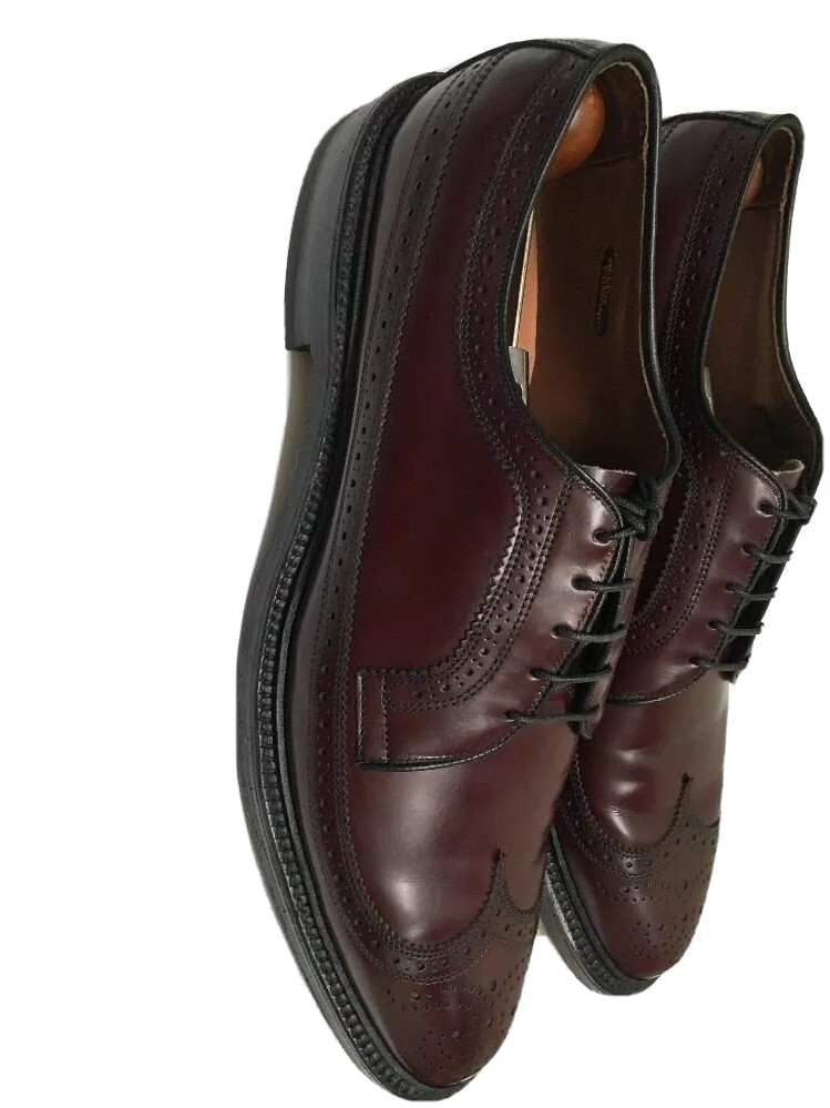 Allen Edmonds Cordovan MacNeil Burgundy Wingtips 12 C 9147  display picture 3