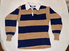 vtg San Francisco Rugby Jersey Thread Things shirt long sleeve striped blue polo
